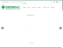 Tablet Screenshot of checkertaxicabkc.com